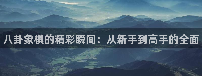体育直播吧吧：八卦象棋的精彩瞬间：从新手到高手的全面